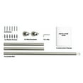 thumbnail image 2 of THD Wrap Around Room Darkening Grommet Curtain Rod - Adjustable Telescoping Curtain Rod - Sturdy Rustproof Pipe 1" Diameter for Heavier Blackout Drapes - 28" to 48" Inch - Silver/Nickel, 2 of 4