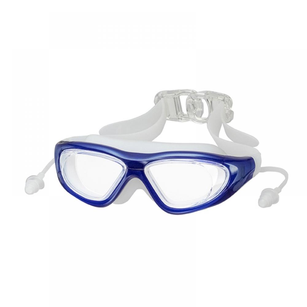Swim Goggles with Ear Plugs for Men & Women Anti Fog Lenses