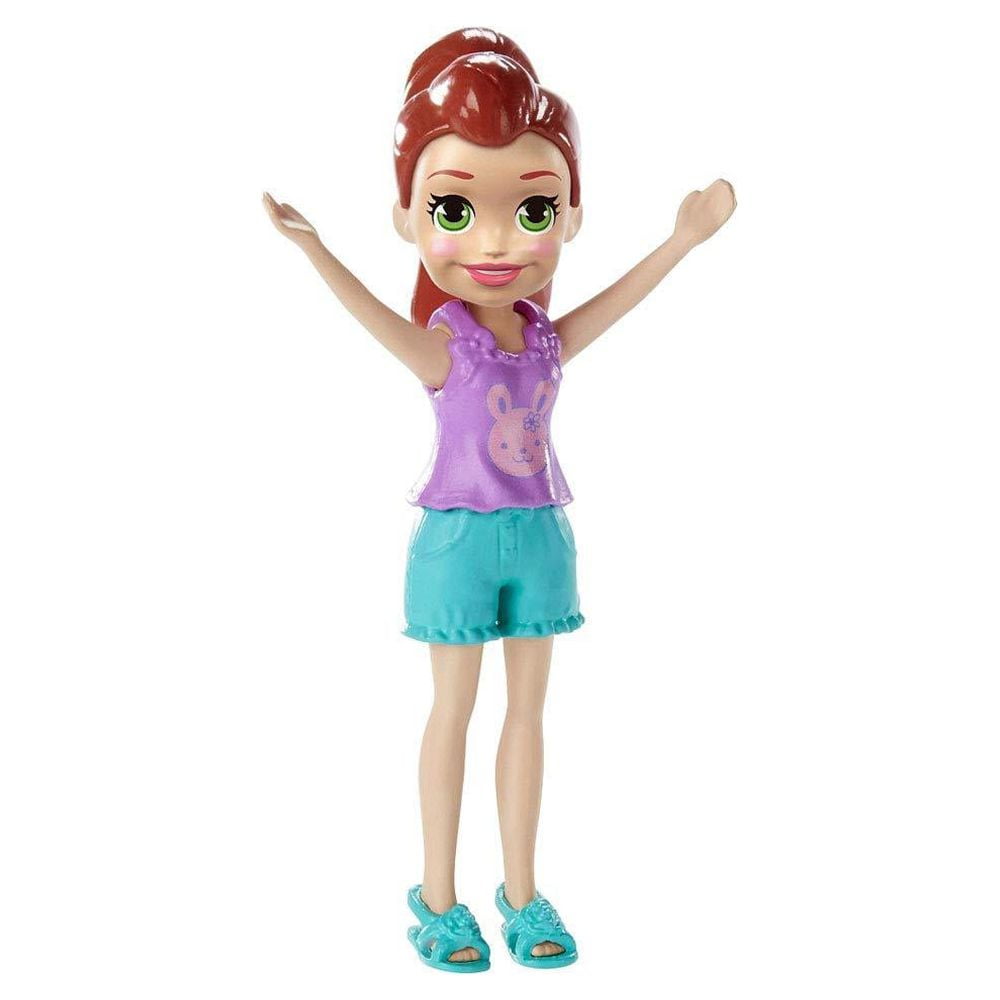 Polly Pocket Doll With Trendy Outfit