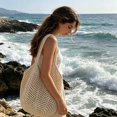 thumbnail image 5 of XQWJWLA Crochet Bag for Women, Crochet Tote Summer Bag Mesh Large Shoulder Bag ( 14 x 11 x 10in), 5 of 7