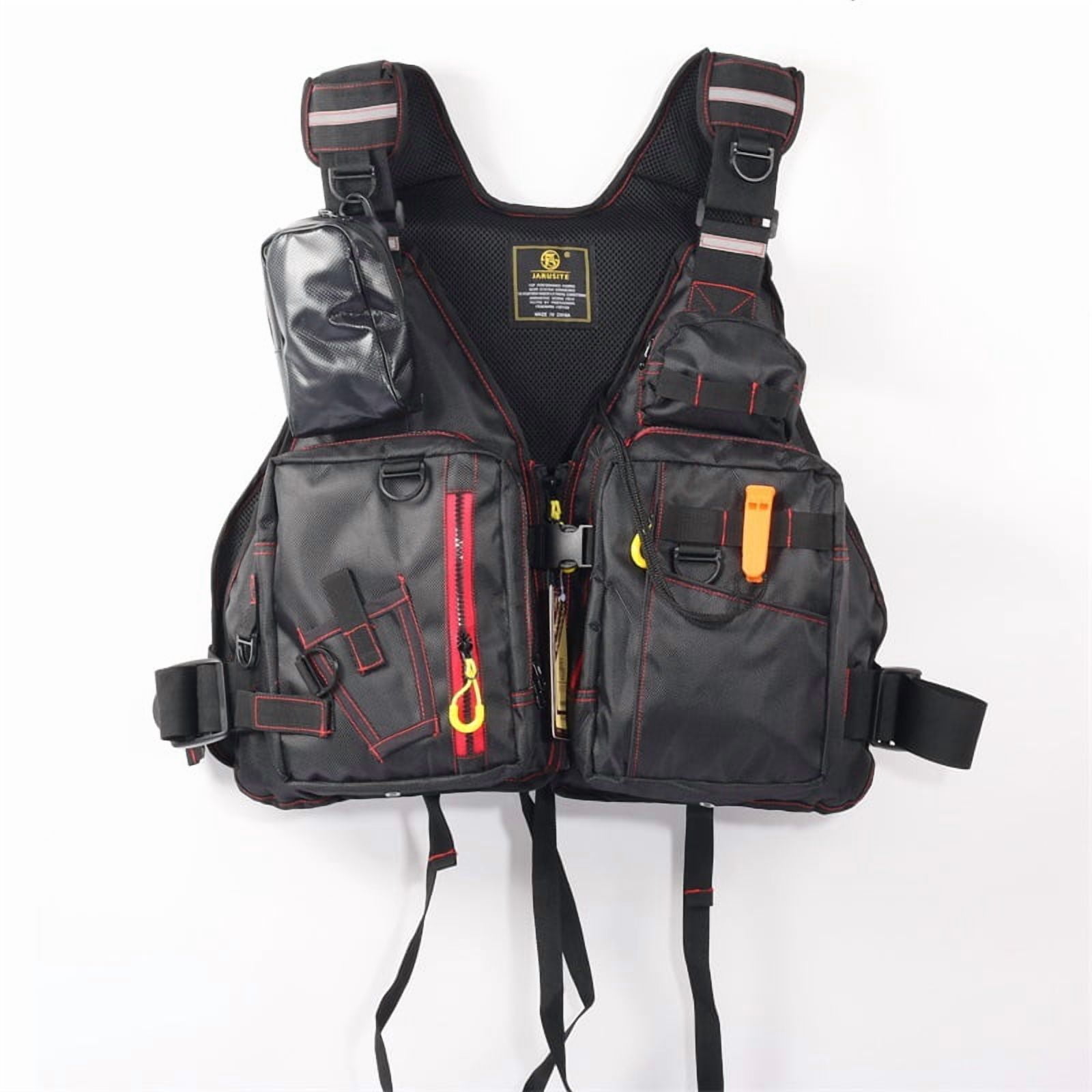 2025 Sea fishing life jacket rock fishing lure fishing vest adult multi-pocket large buoyancy foam detachable surfing water general