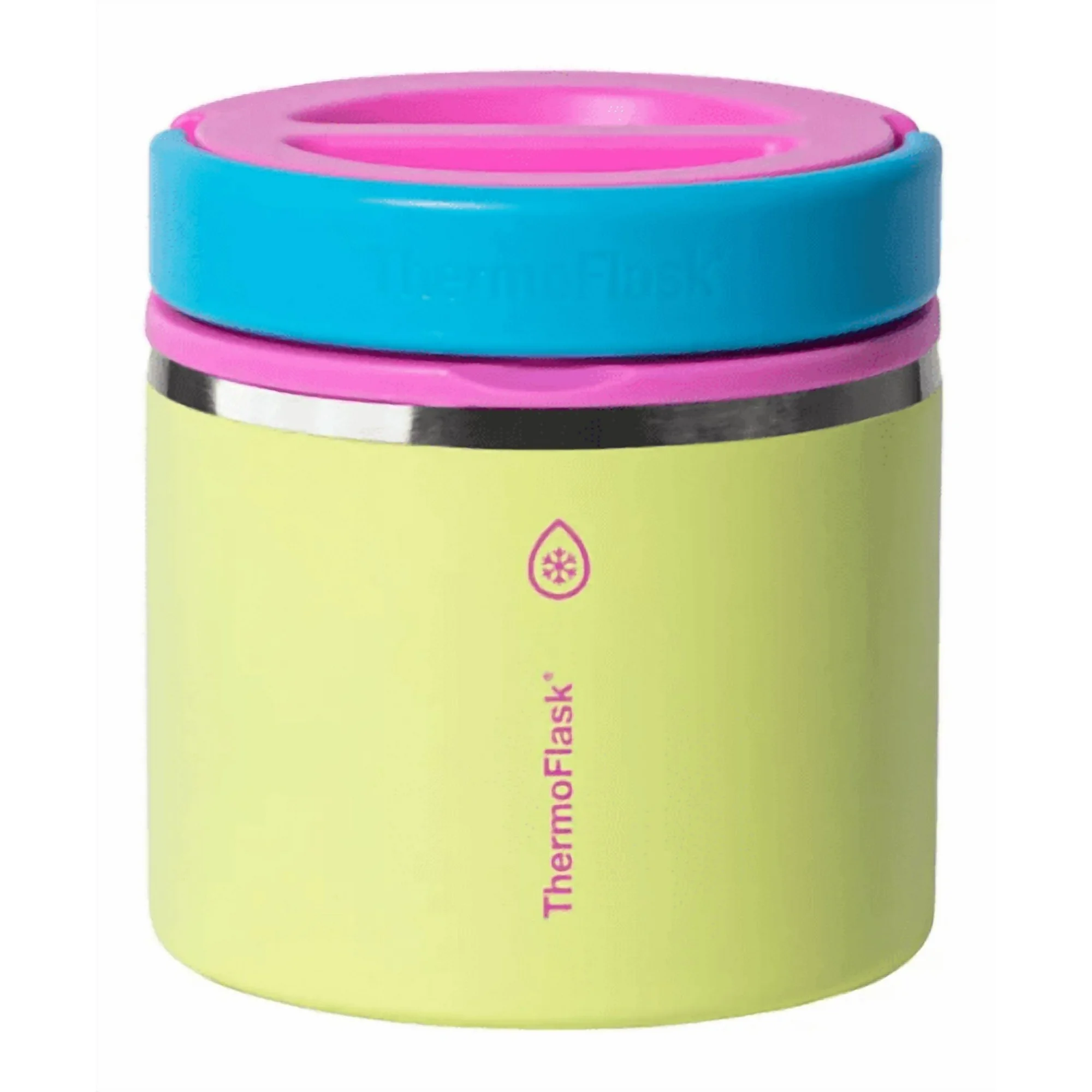 Thermoflask 20 oz Insulated Food Jar, 2-Pack, Pink and Blue, Hot 12 Hours Cold 24 Hours (Pink and Yellow)