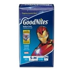 GoodNites Boys' Bedtime Underwear, Jumbo Pack, S/M, 14 ct