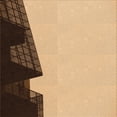 thumbnail image 1 of Ahgly Company Machine Washable Indoor Square Transitional Saddle Brown Area Rugs, 5' Square, 1 of 7