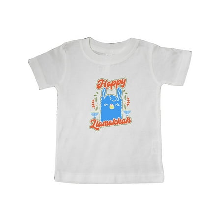 

Inktastic Hanukkah Llama Happy Llamakkah Gift Baby Boy or Baby Girl T-Shirt