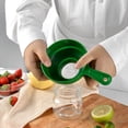 thumbnail image 4 of Wide-Mouth Canning Funnel Flexible Foldable Silicone Funnel with Handle for Jar Filling, Kitchen Transfer & Preserving, 4 of 5