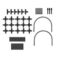 thumbnail image 3 of S SERENABLE Climbing Plants Trellis Sturdy Weather Resistant Space Saving Garden Trellis 90cm height, 3 of 9