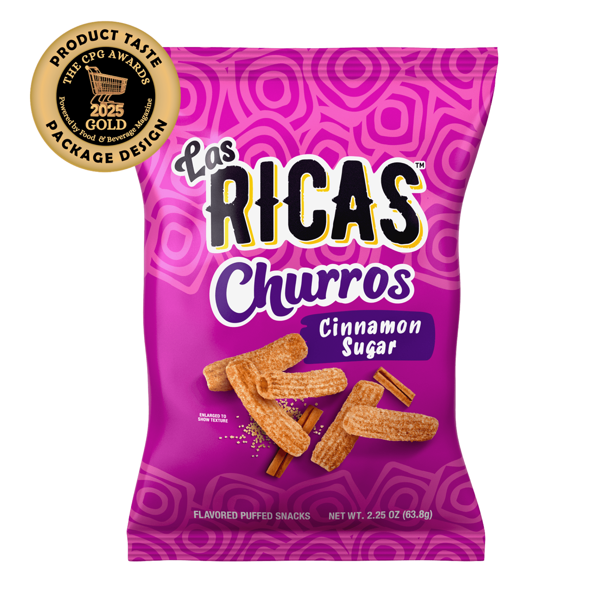 Las Ricas Cinnamon Sugar Churros 2.25oz Bag