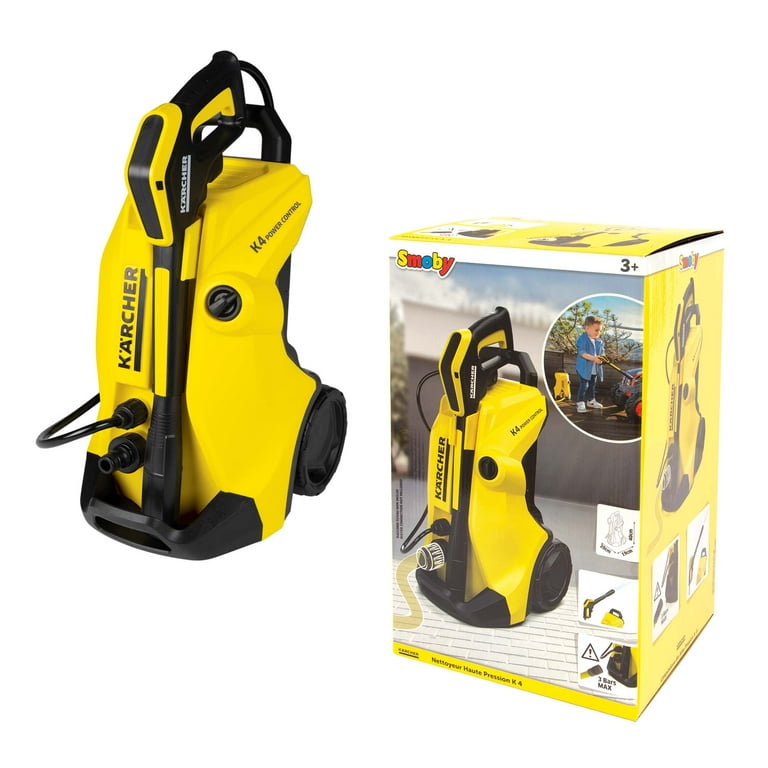 Smoby Toys: Karcher K4 Pressure Washer Toy - Kid's Outdoor Cleaner Tool  Toy, Connects To Garden Hose 
