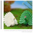 thumbnail image 2 of 1 juego de adornos de pavo real de resina para micropaisajismo, decoración de jardín., 2 of 6