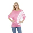 thumbnail image 2 of White Mark Women's Banded Dolman Tie-Dye Top, 2 of 4