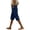 Navy, variant on MLQIDK Linen Capri Pants for Women Linen Capri Pants Knee Length High Waisted Trendy Summer Knee Length Shorts Dressy Casual Linen Capris with Pockets White XL