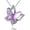 Purple, variant on Butterfly Birthstone Crystal Necklace for Women Dainty Butterfly Necklace Sweet Butterfly Pendant Necklaces Colorful TrendyFashion Crystal Jewelry Gifts