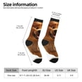 thumbnail image 2 of Bingfone Compression Socks for Women and Men Long Socks for Running Athletic Cycling Nurse- Happy Fluffy Running Dog, 2 of 6
