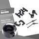 thumbnail image 2 of RC Cars Actualizaciones Parte Frente Swing ARM ST STIREDE KNUCKLE MODELO MODELO REMOTO CONTROL MONTAJE DE ESTILO DE CUCHO PARA TAMIYA CC01 NEGRO sidaley FN001278-01, 2 of 7