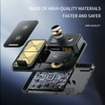 thumbnail image 3 of 6 in 1 Wireless Charger,Multifunctional Folding Fast Charging Phone Holder,30W Wireless Fast Charging,Compatible with iPhone,Apple Watch, AirPods and Various Devices Black, 3 of 14