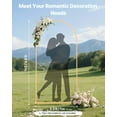 thumbnail image 2 of VEVOR Arch Backdrop Stand, 6.6 x 3.3 ft, Stable Structure, Easy Assembly, 1 Set Gold Metal Arch Backdrop Stand for Wedding, Birthday Party, Graduation, Holiday Celebration, and Ceremony Decoration, 2 of 9