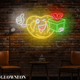 thumbnail image 3 of Glowneon Pretzel With Gift Wall Led Sign, Christmas Pretzel Shop Sign, 3 of 5