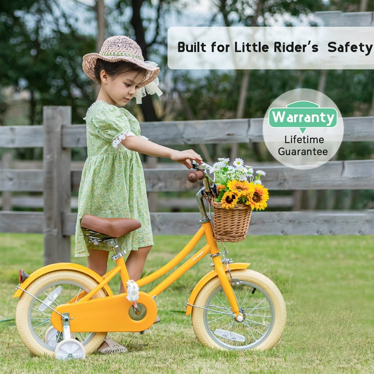 Glerc Little Molly 16 inch Kids Girls Bike for 4-7 Years Old