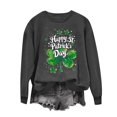 thumbnail image 1 of Staron Clearance Sale St. Patricks Day Shirts for Women Irish Shamrock Shirts Long Sleeve Tops Raglan Sleeve Pullover Tops Flowy Basic Crew Neck Tshirts, 1 of 5