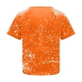 thumbnail image 6 of HAPIMO Rollbacks Shirts for Women Crewneck Tee Shirt Casual Comfy Pullover Tops Halloween Graphic Print Short Sleeve Teen Grils Fashion Clothes Womens Summer Tops Orange XL, 6 of 6