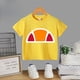 thumbnail image 5 of Ropa de verano para niños, camiseta de algodón estampada con patrón simple, camiseta para niños, niñas y adolescentes, camiseta 100 % algodón, 5 of 5