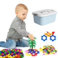 thumbnail image 1 of Building Toys Qzgyoool, 400 unidades, vástago para niños a partir de 3 años, con caja de almacenamiento, 1 of 6