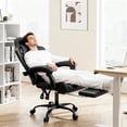 thumbnail image 3 of Gaming Chair with Headrest & Lumbar Support Ergonomic Computer Racing Chair with Footrest, Adjustable Hight Leather Swivel Computer Chair for Adult Teen Office or Gaming, 3 of 8