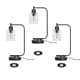 thumbnail image 3 of Luz De Mesa Multifuncional Luz De Noche Lámpara De Lectura De Cabecera Con Atenuación Continua Con Pantalla De Vidrio 2 Puertos Usb Soporte De Interruptor Giratorio Bombilla E26 Para Dormitorio Sala Eigraketly HA025133-01, 3 of 7