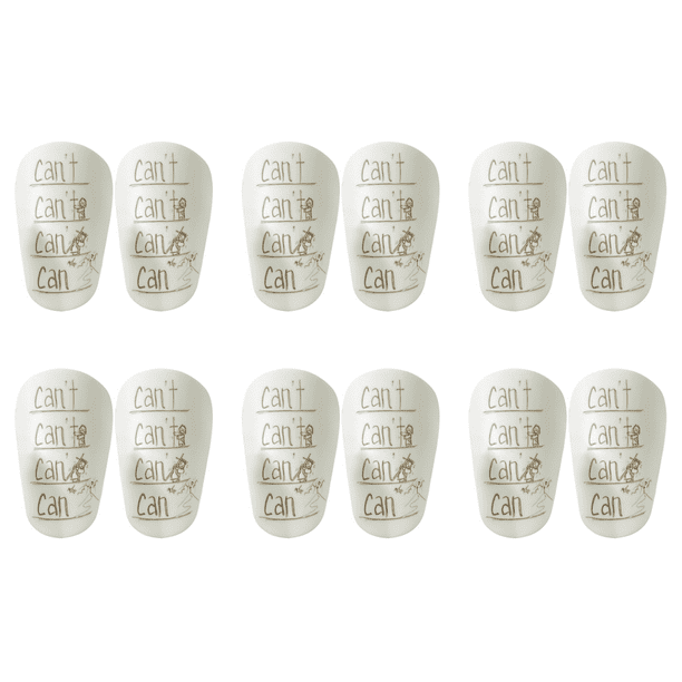 Protector Mini Pads Shin Soccer Guard para niños para niños Niñas (8x5 cm) Blanco