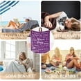thumbnail image 6 of Get Well Soon Gifts for Women, Inspirational Gifts for Women, Couragement Compassion Purple Throw Blanket Warm Hugs Gifts for Women Friend Mom Wife Daughter Sister Colleague 50"x60", 6 of 6