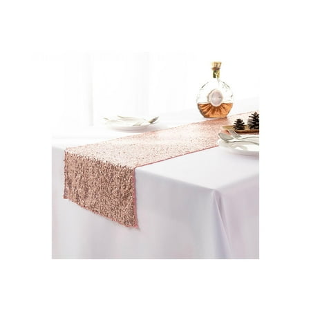 

Sequin Table Runner with Mirror Effect Runner Table Decoration for Christening Birthday Party Fashion Wedding New Year s Eve Decoration