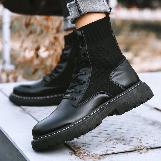 Botas Martin de otoño/invierno, botas de algodón, botas de moto, zapatos de entrenamiento para hombres, zapatos casuales de moda para hombres