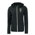 thumbnail image 2 of Women's-Cutter & Buck  Black Columbus Crew Daybreak Eco Recycled Full-Zip Hoodie, 2 of 3