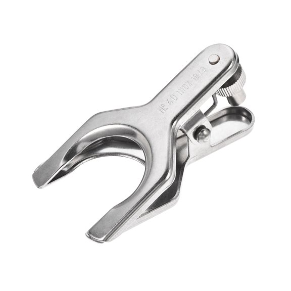 Uxcell Stainless Steel Joint Clip Lab Clamp Round Mounting Clips for 34mm Glass Ground Joint