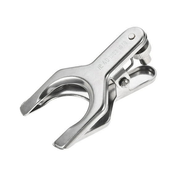 Unique Bargains Joint Clip Stainless Steel Lab Clamp Round Mounting Clips for 34mm Glass Ground Joint Laboratory Tool
