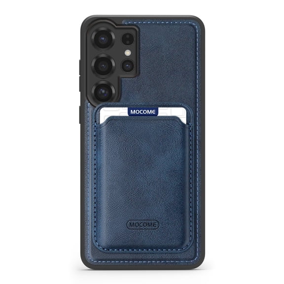 for Samsung Galaxy S23 Ultra Removable Wallet Case, Premium PU Leather Shockproof Protective Phone Case Support Wireless Chagring Back Magnetic Phone Cover with Detachable Card Holder, Darkblue