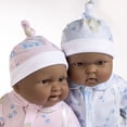 thumbnail image 3 of JC Toys Twins 13 Realistic Soft Body Baby Dolls Berenguer Boutique | Twins Gift Set with Removable Outfits and Accessories | Pink and Blue | African American | Ages 2+, 3 of 5