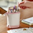 thumbnail image 4 of MOQIN Telescopic Pencil Bag Pen Holder Stationery Case, PU Corduroy Stand-up Retractable Transformer Bag Colorful Organizer, Great for Christmas Holiday Gift, 4 of 8