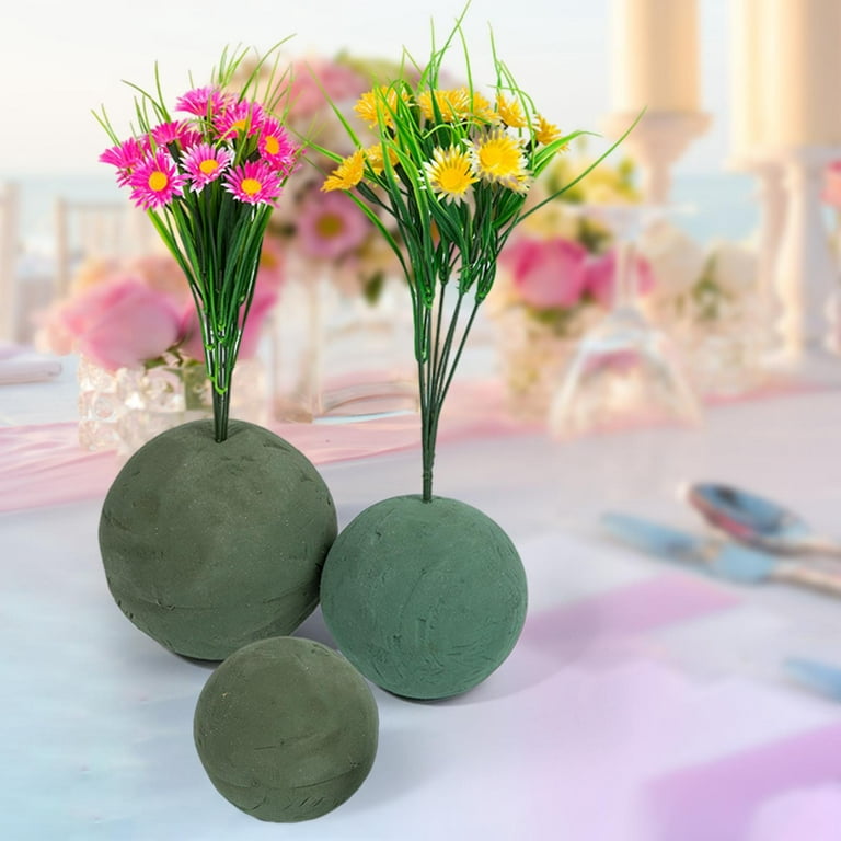 6PCS Floral Foam Block for Artificial Flowers, Round Foam Bricks, Florist  Foam for Flower Arrangements