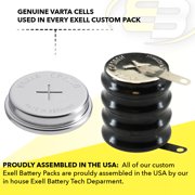 3x 4/CP300H 4.8 Volt 300mAh NiMH Battery w/ Tabs for Wireless Beacon, RTC, MBU