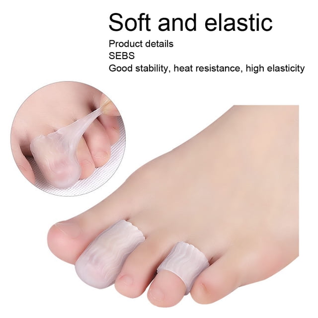 Separador de dedos de los pies suave protectores de mangas resistencia al calor suave protege las uñas encarnadas ampollas para frotar ANGGREK Otros