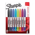 thumbnail image 1 of Rotuladores permanentes Sharpie de punta doble fina/ultrafina, 8 colores, 1 of 7