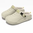 thumbnail image 3 of Men's Fleece Lined Mule Clogs Wide Toe Box Adjustable Buckle Strap Closed Toe Slip On Non Slip Warm Walking Shoes, 3 of 4