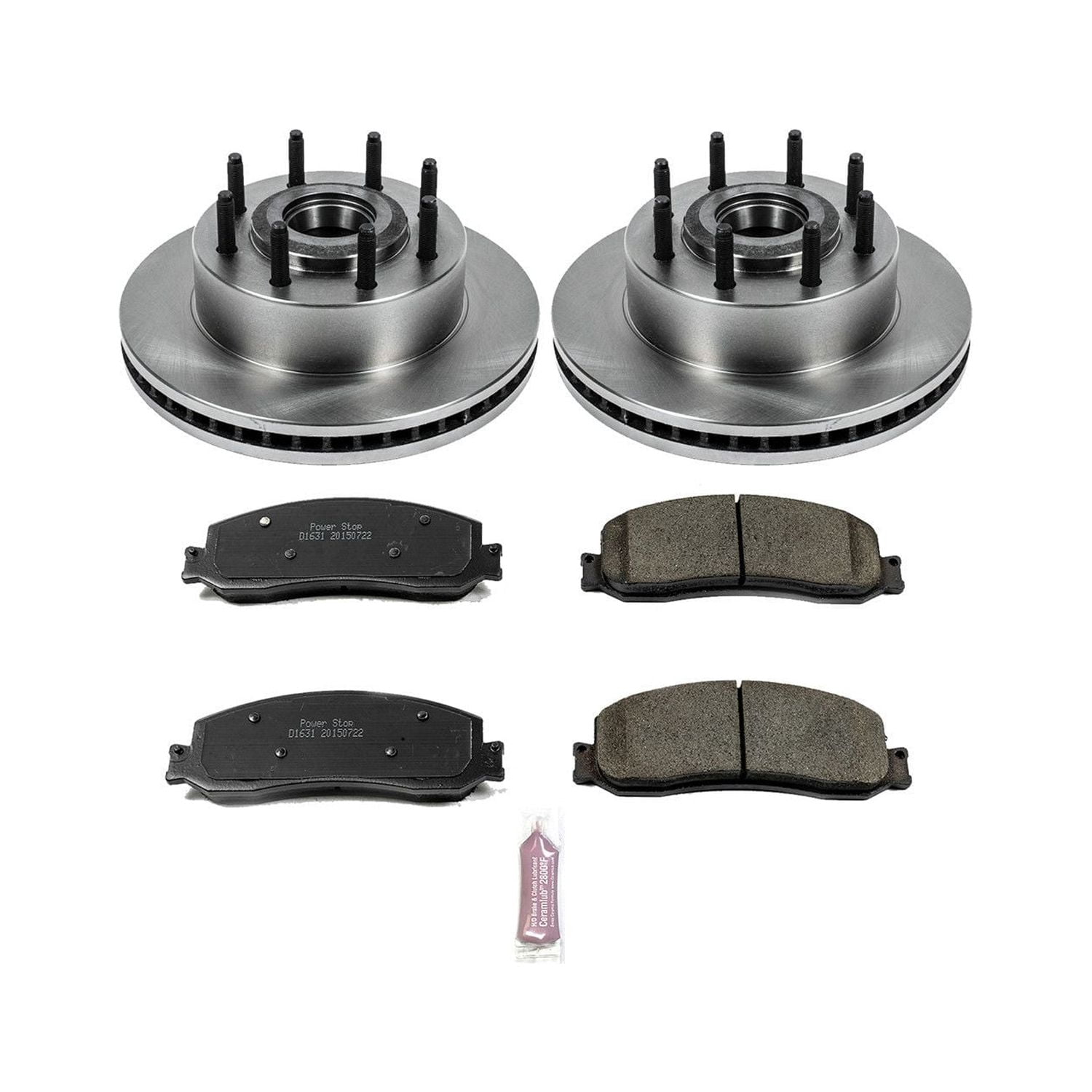 Power Stop Front Stock Replacement Brake Pad and Rotor Kit KOE6550