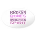 thumbnail image 1 of CafePress - Broken Bones Sticker - Sticker (Oval), 1 of 1