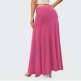 thumbnail image 5 of Mohiass Casual Flowy Long Skirts for Women, Jersey Knit Fabric Good Elasticity Ankle Length Maxi Skirt with High Waist. Hot Pink M, 5 of 8