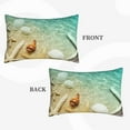 thumbnail image 3 of Haiem Pillowcase for Hair and Skin Queen - Starfish And Seashell On The Beach Printed Soft Pillowcase with Envelope Closure-14"x20", 3 of 8