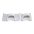 thumbnail image 1 of Rongfmy 2Pcs Edge Stitch Lock Sewing Gauge Thumb Guide Rulers for Project Embroidery White, 1 of 8