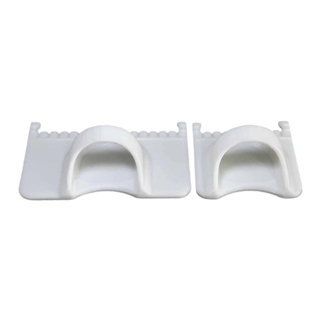 Rongfmy 2Pcs Edge Stitch Lock Sewing Gauge Thumb Guide Rulers for Project Embroidery White